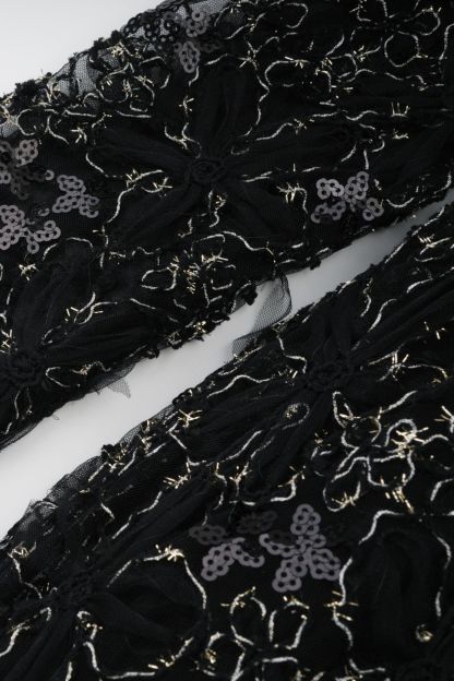 Celia Floral Embroidered Puff Sleeve Maxi Dress