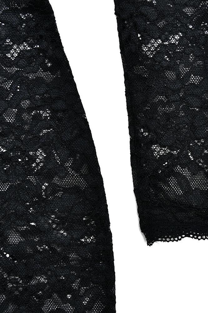 dresses-Bertha Square Neck Lace Maxi Dress-SD00211061825-Black-S - Sunfere