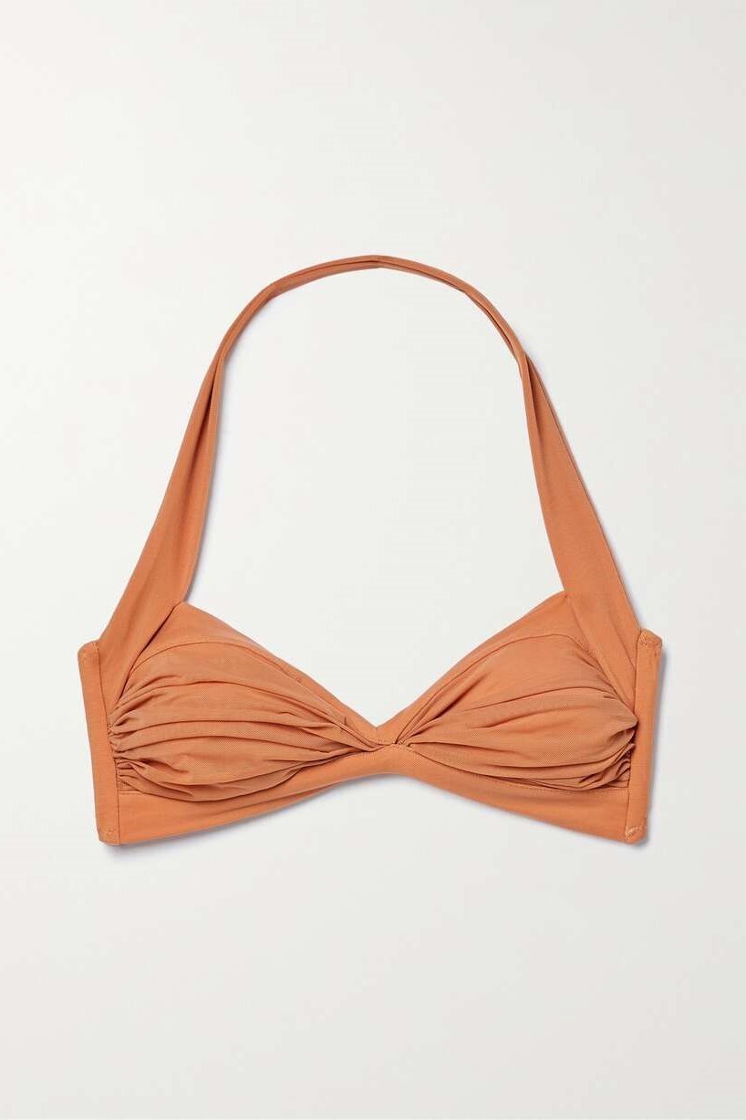 Brina Ruched Halterneck Three-piece Swim Set-Sunfere