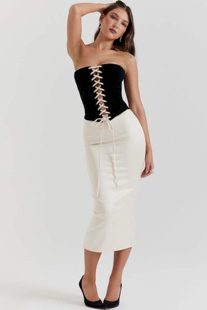 Celeste Lace-up Corset Set-Sunfere