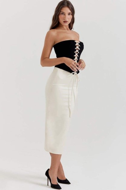 Celeste Lace-up Corset Set-Sunfere