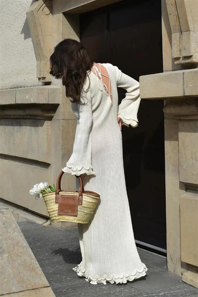 Clara Ruffle Long Sleeve Knit Maxi Dress - Sunfere