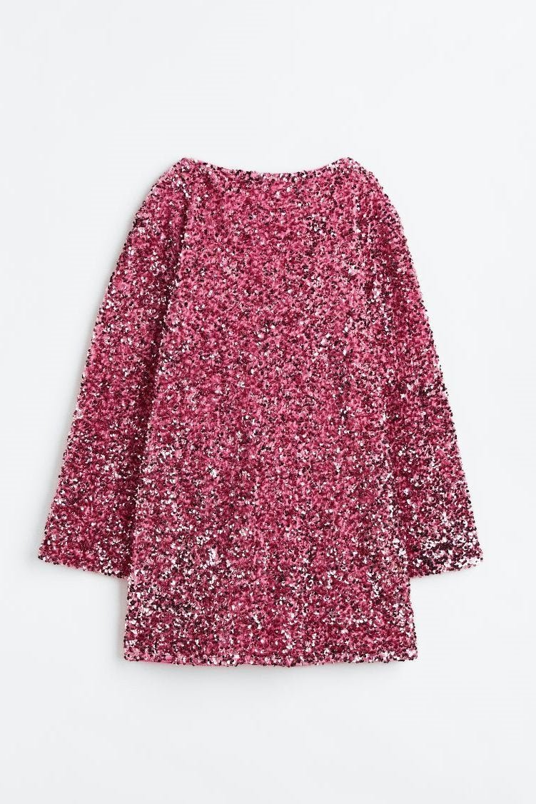 dresses-Coral Sequins Tie-back Mini Dress-SD00212132043-Hot Pink-S - Sunfere