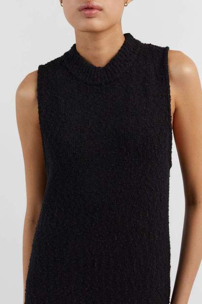 dresses-Cornelia Tassel Knit Maxi Tank Dress-SD00211271978-Black-S - Sunfere