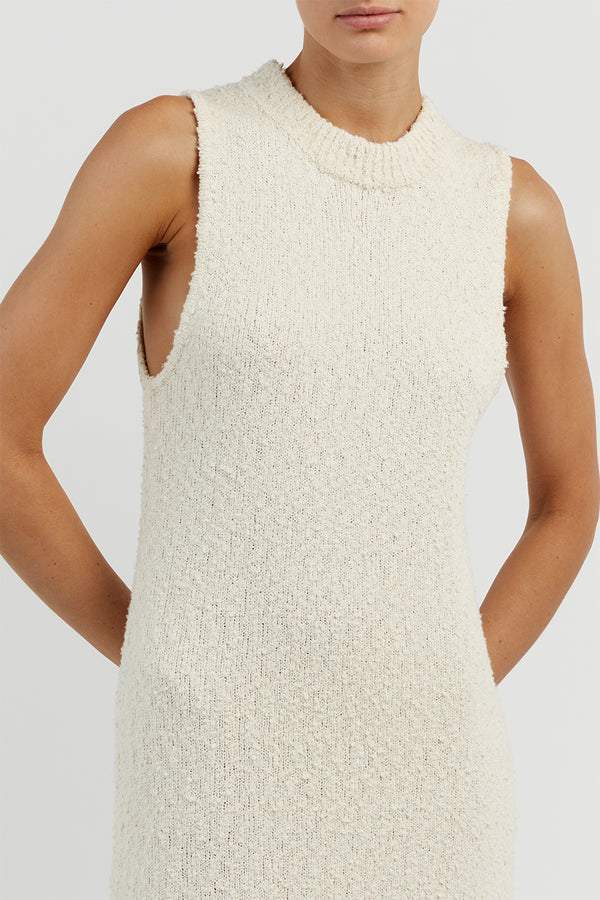 Cornelia Tassel Knit Maxi Tank Dress-Sunfere