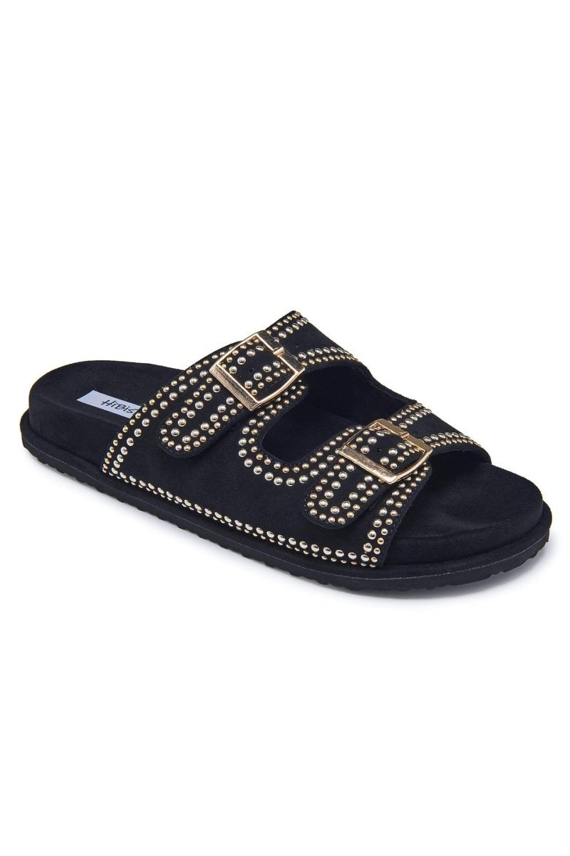 Cynthia Suede Two Band Sandals-Sunfere