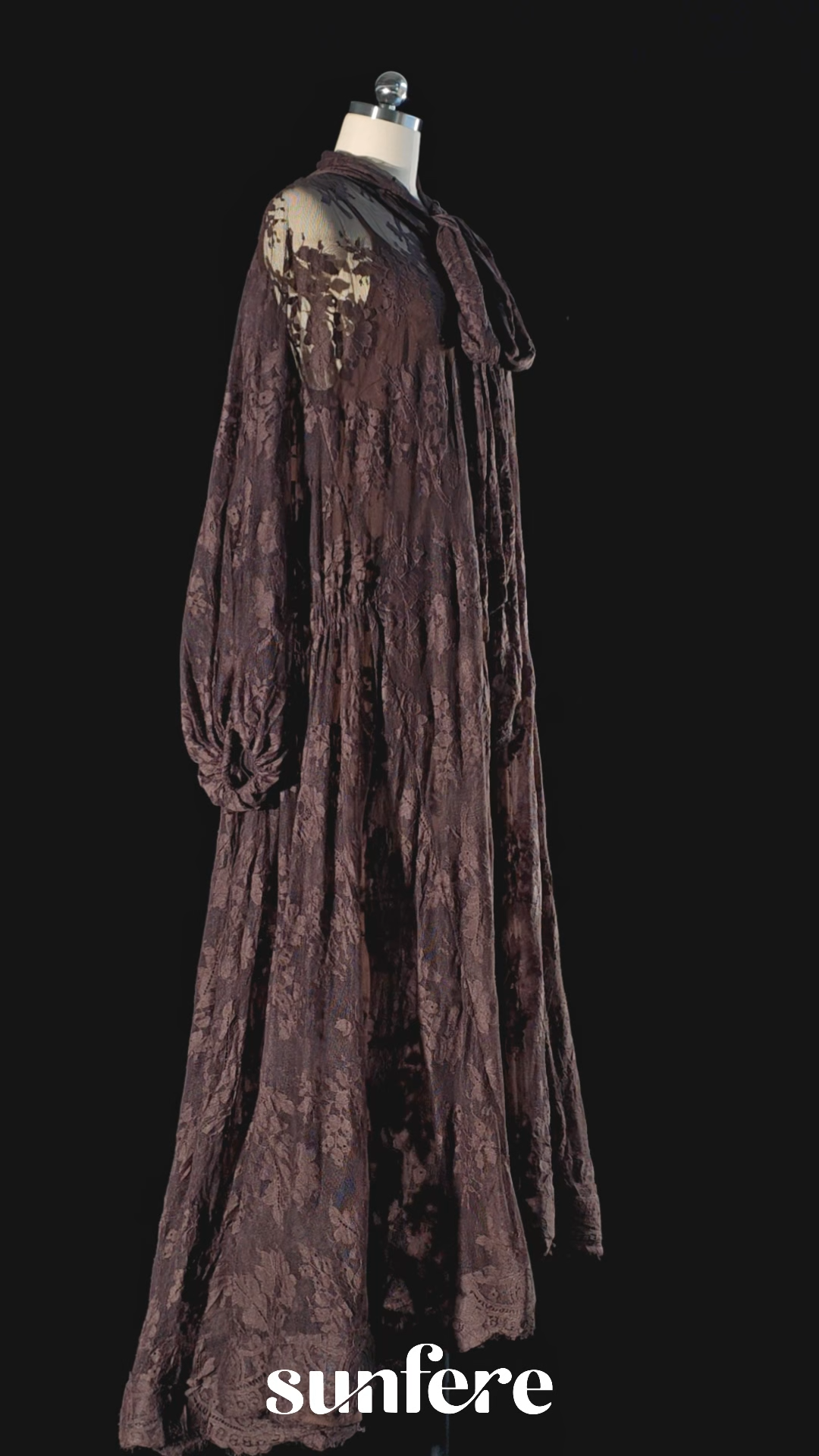 Catharine Floral Lace Sheer Maxi Dress