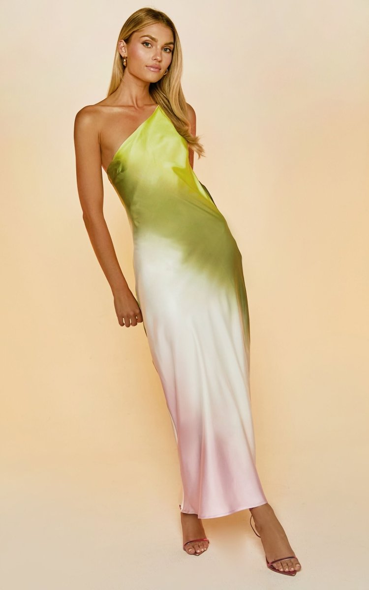 Diane One Shoulder Tie Dye Maxi Dress - Sunfere