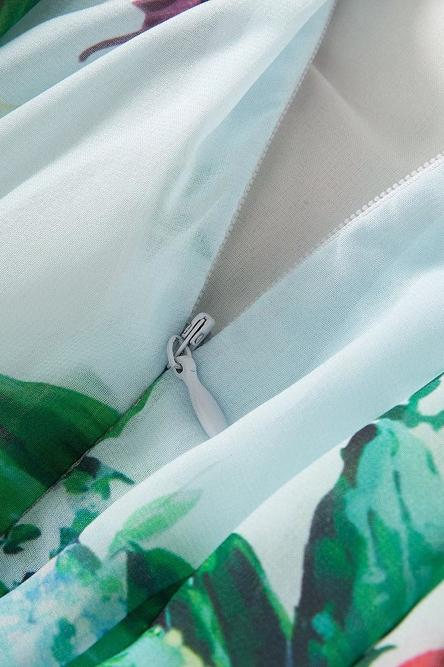 Dinah Printed Strap Maxi Dress-Sunfere