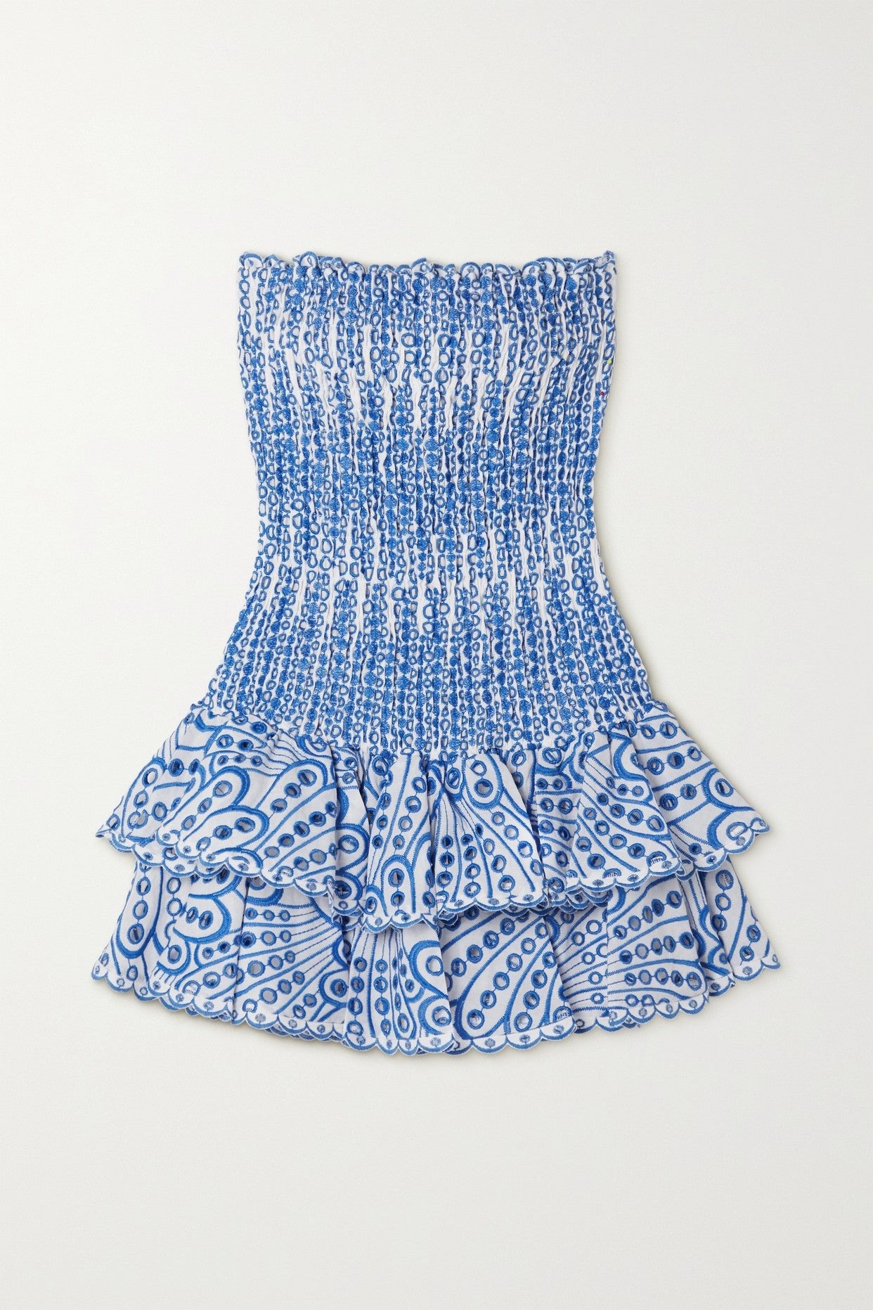Dolly Embroidered Lace Strapless Mini Bodycon Dress
