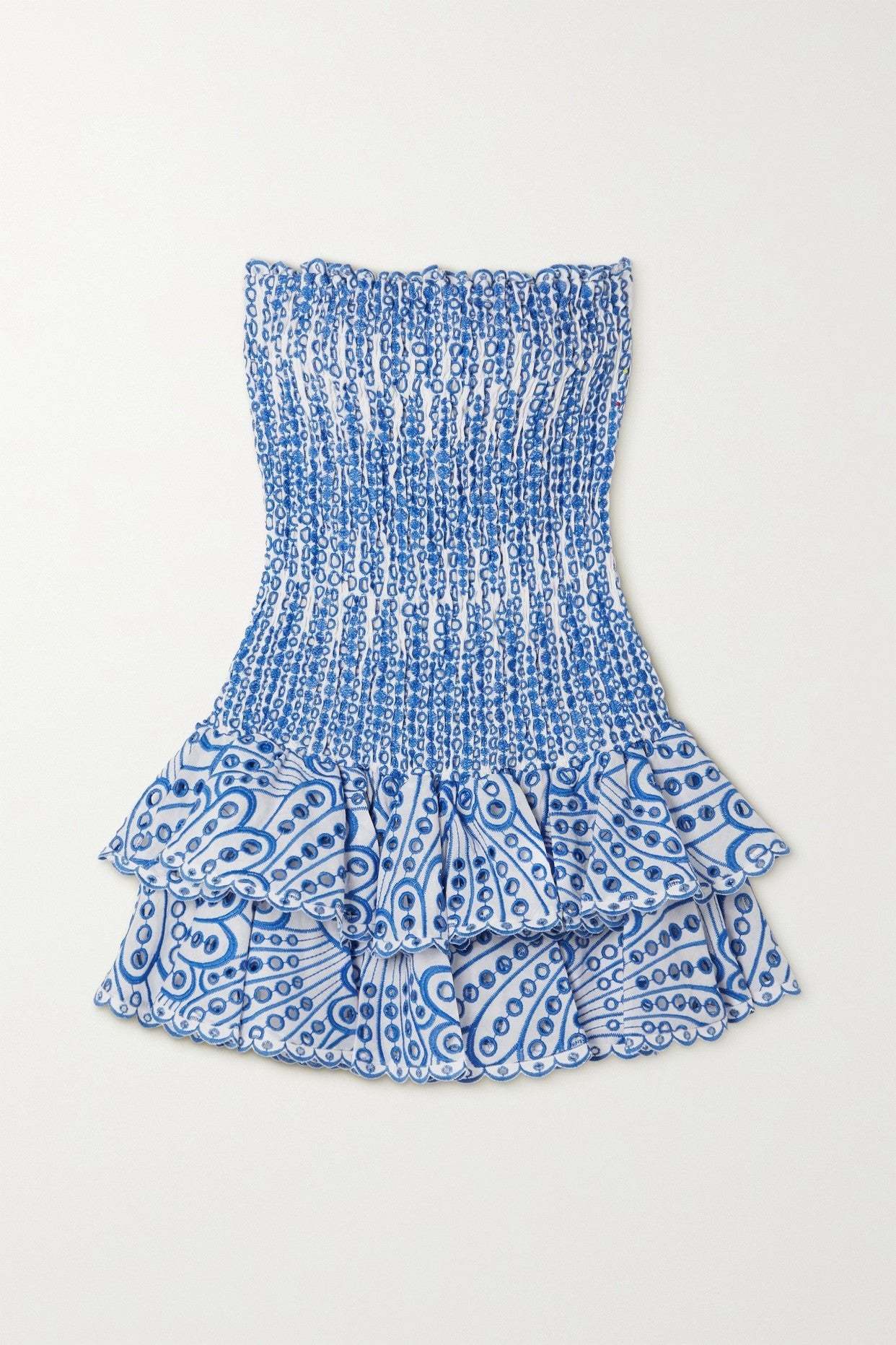 Dolly Embroidered Lace Strapless Mini Bodycon Dress-Sunfere