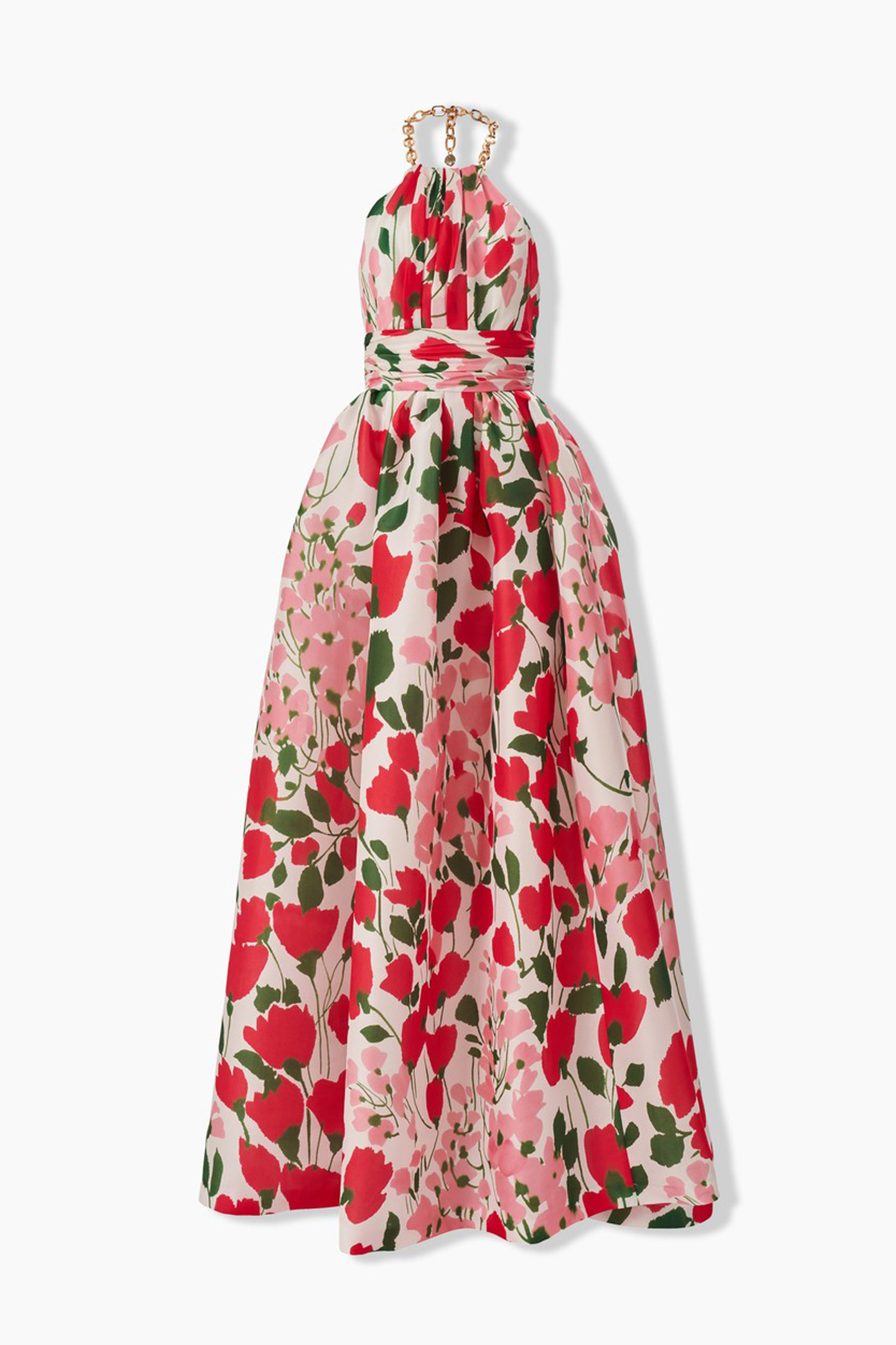 Julia Floral Print Halter Neck Maxi Dress