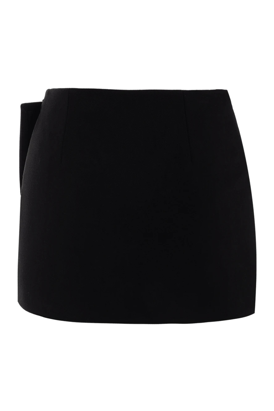 Edwina Crystal Buckle Split Mini Skirt-Sunfere