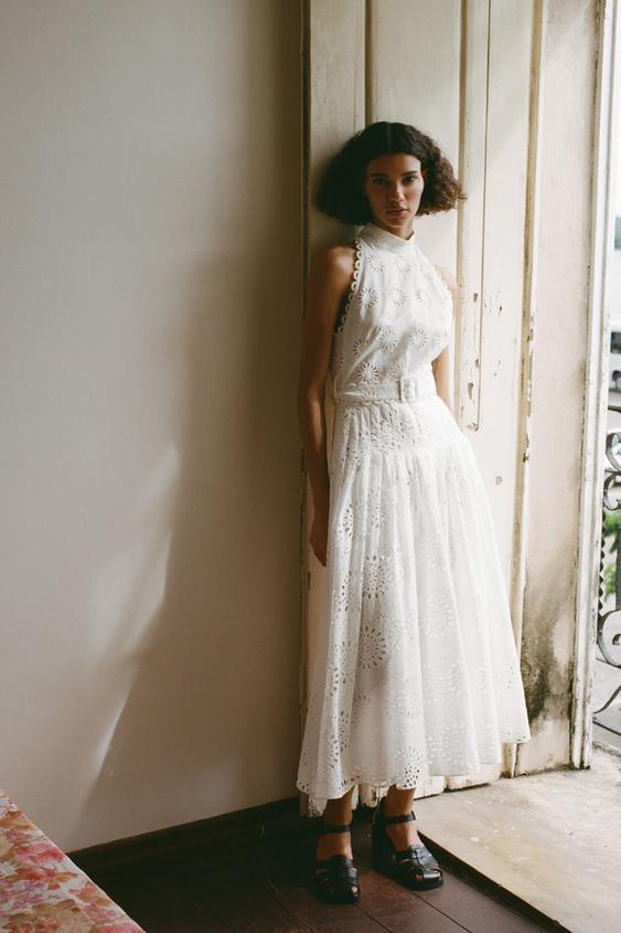 dresses-Eleanor Embroidered Sleeveless Midi Dress-SD00603252534-White-XS - Sunfere