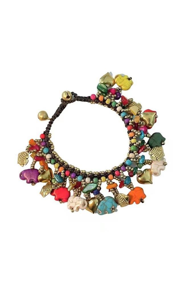 accessories-Elephant Retro Braided Bracelet-SA00601312359-Multi - Sunfere