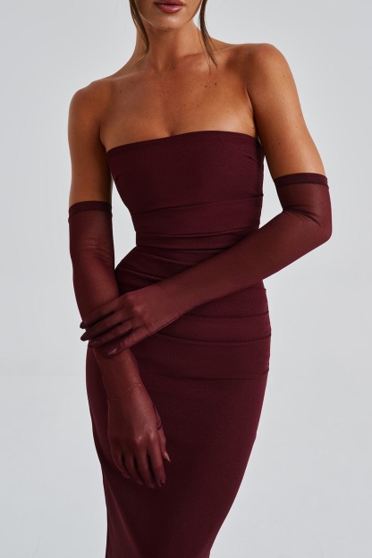 Martina Strapless Maxi Split Dress
