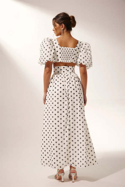 Ellie Polka Dot Skirt Set-Sunfere