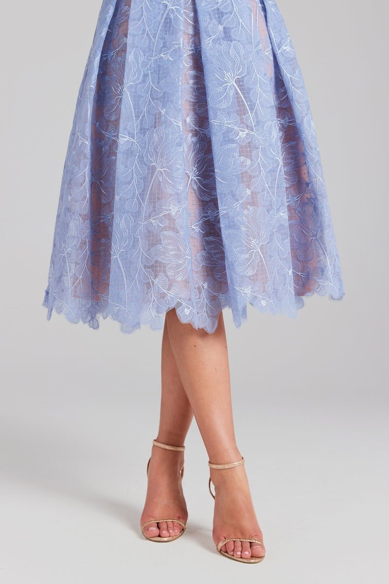 Elsie Corset Lace Midi Gown Dress