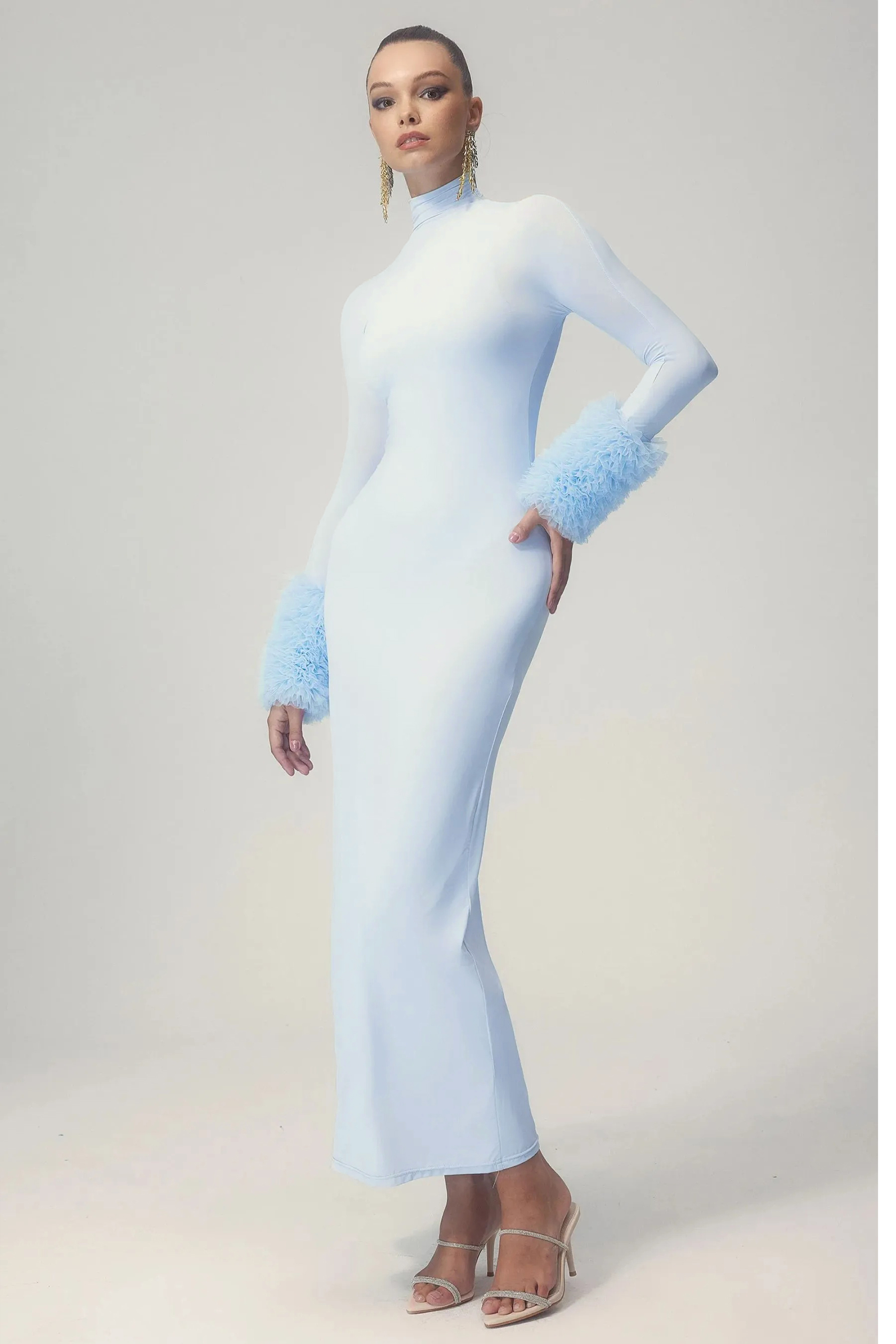 SOFER™ - Elegant Front Wrap Collared Maxi Dress