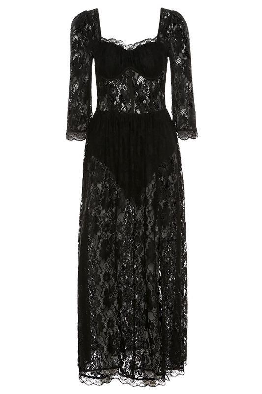 dresses-Esther Sweetheart Lace Maxi Dress-SD00211091856-Black-S - Sunfere