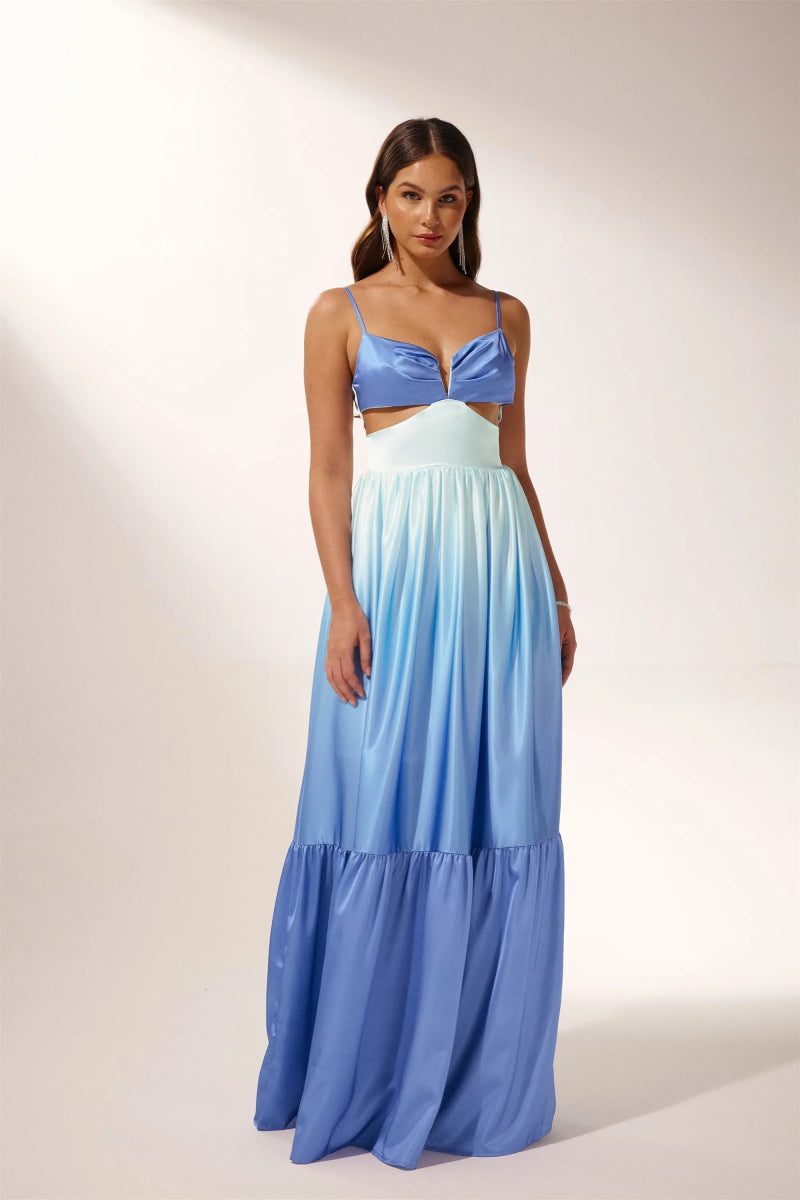 Ethel Cut-out Gradient Maxi Slip Dress-Sunfere