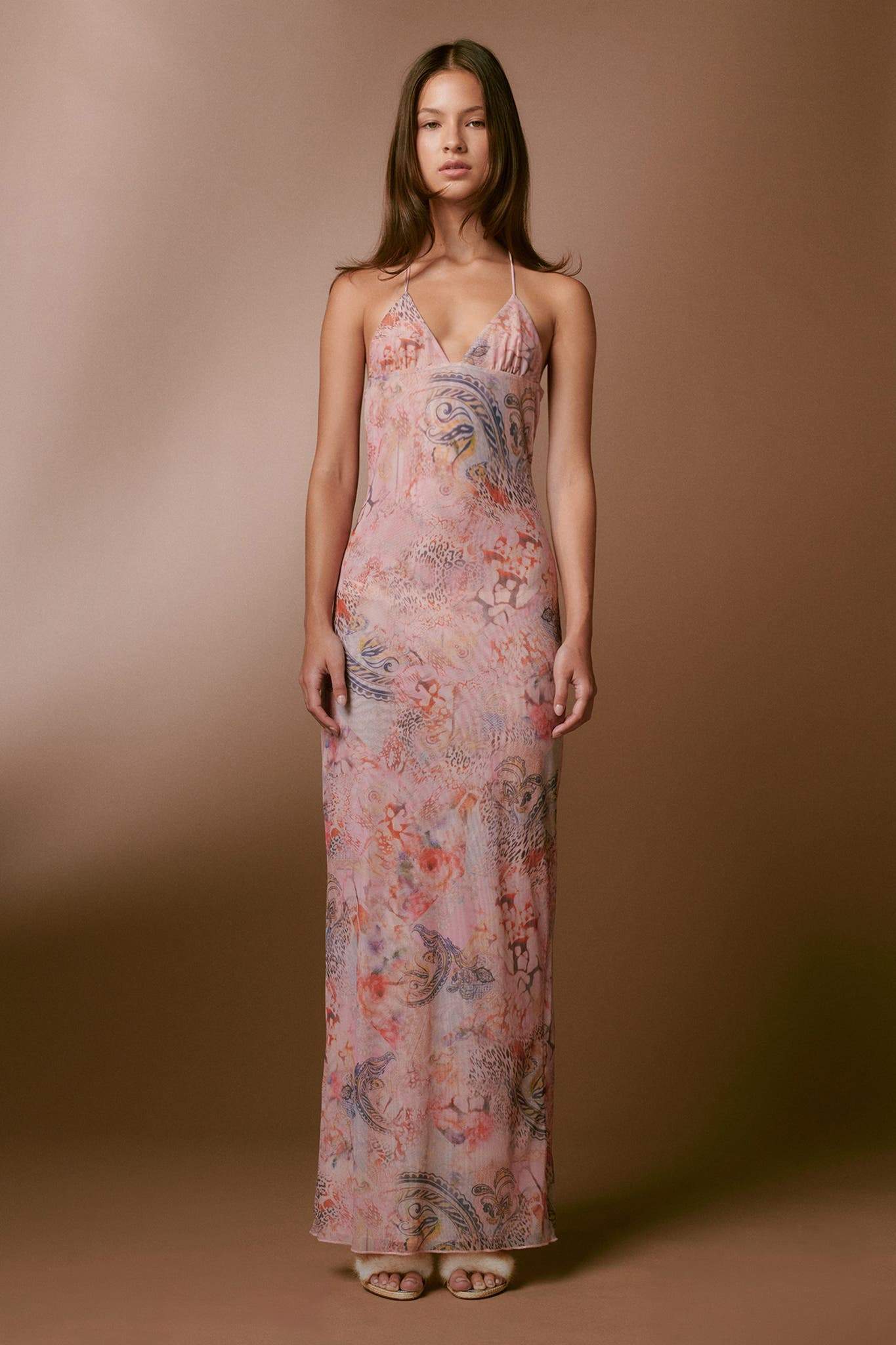 Eudora Printed Butterfly Maxi Dress-Sunfere