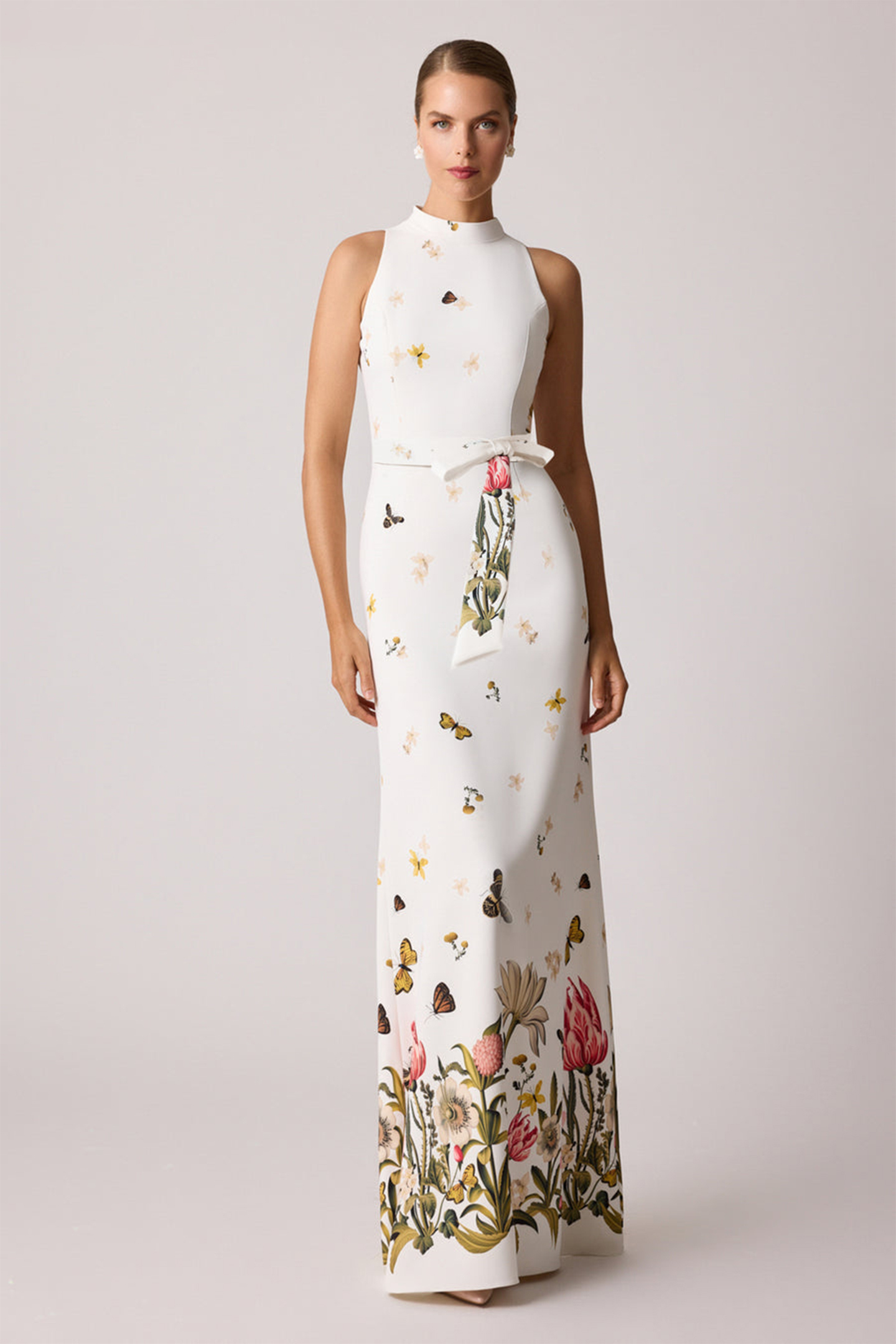 Moira Butterfly Printed Sleeveless Maxi Dress