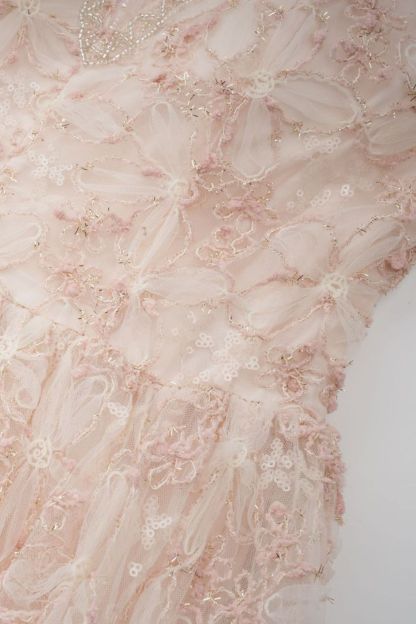 Celia Floral Embroidered Puff Sleeve Maxi Dress