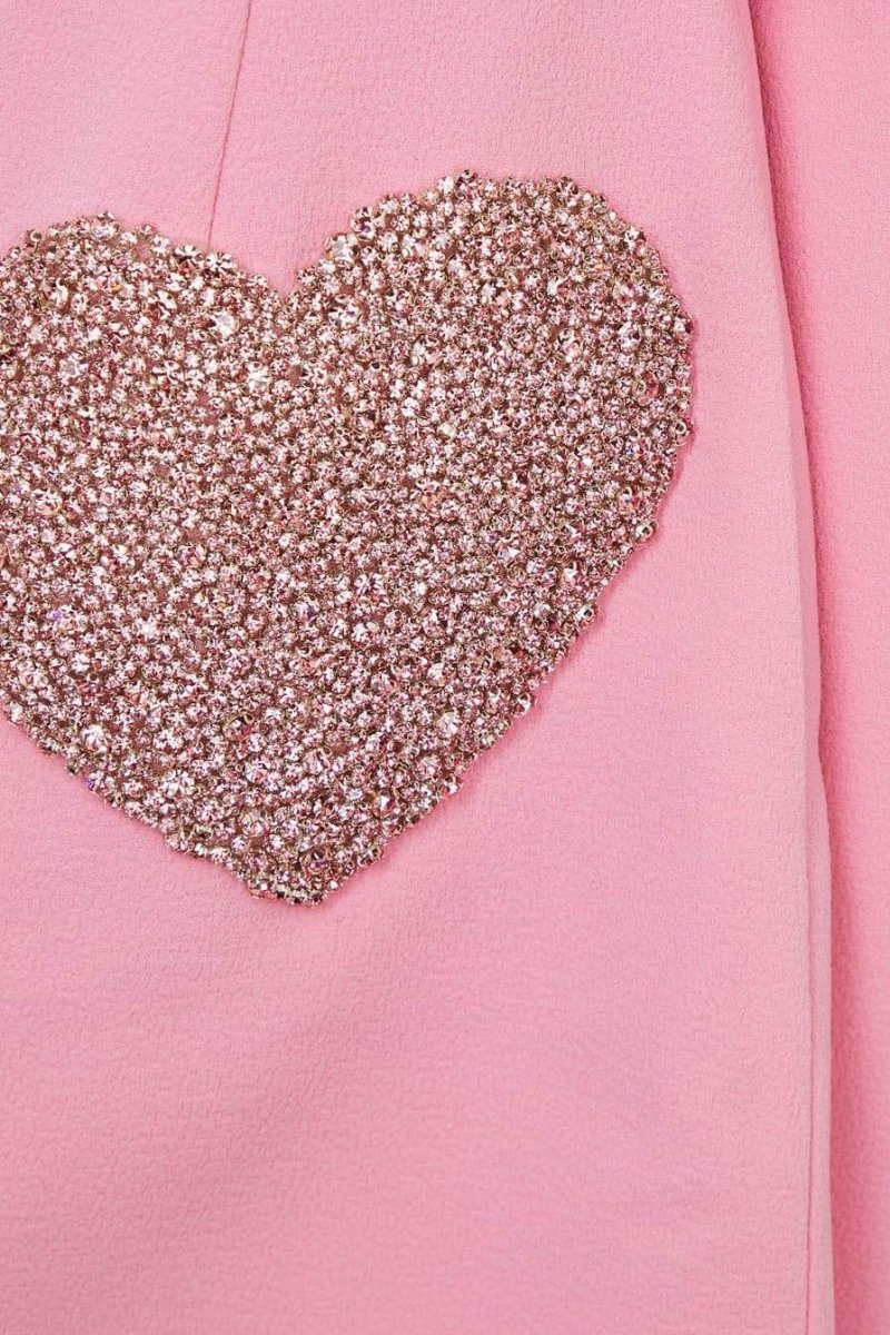 Felicia Diamante Heart Mini Dress-Sunfere