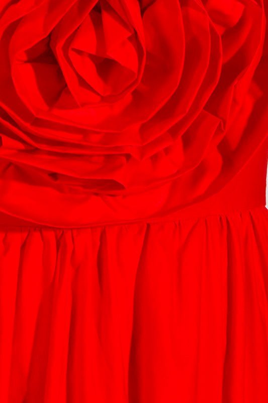 Frederica Flower Strapless Maxi Dress-Sunfere