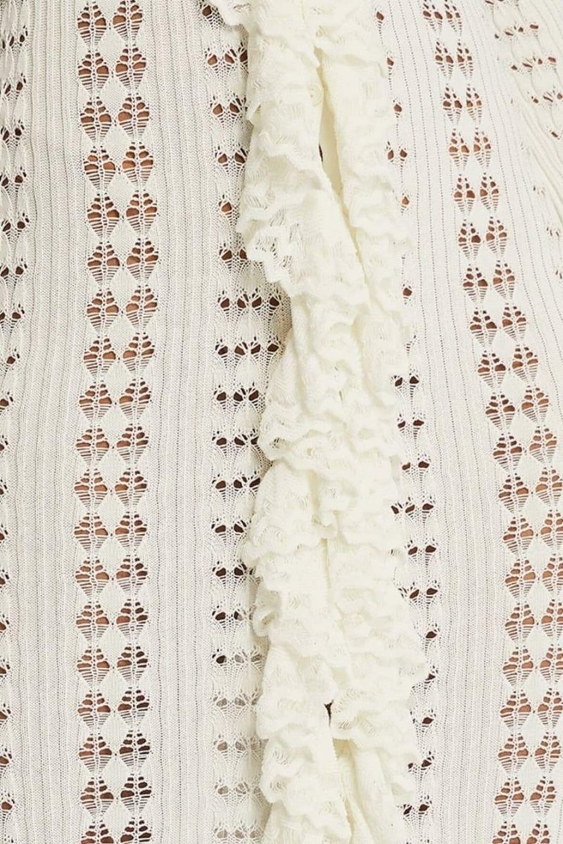 dresses-Georgia Ruffled Crochet Midi Dress-SD00603202485-White-S - Sunfere