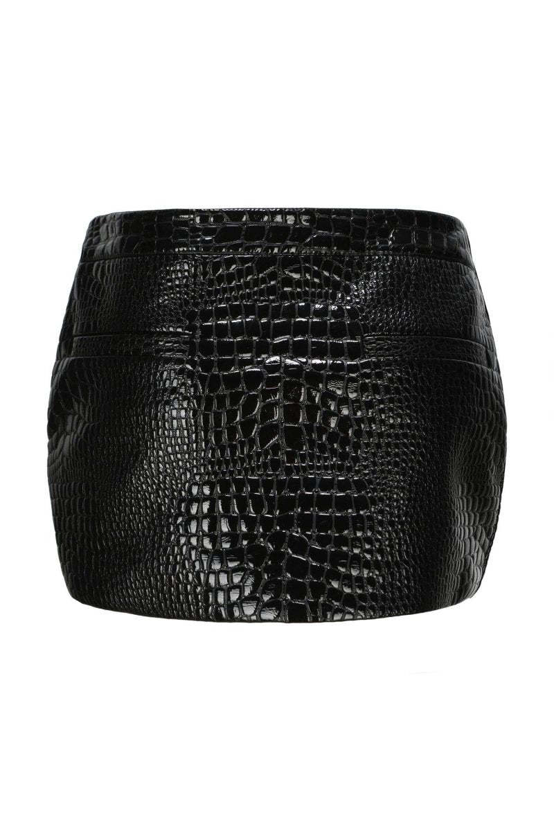 Hedda Leather Mini Skirt-Sunfere