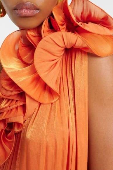 dresses-Hedda One-shoulder Floral Maxi Dress-SD00605162801-Orange-S - Sunfere