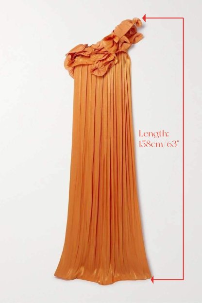 dresses-Hedda One-shoulder Floral Maxi Dress-SD00605162801-Orange-S - Sunfere