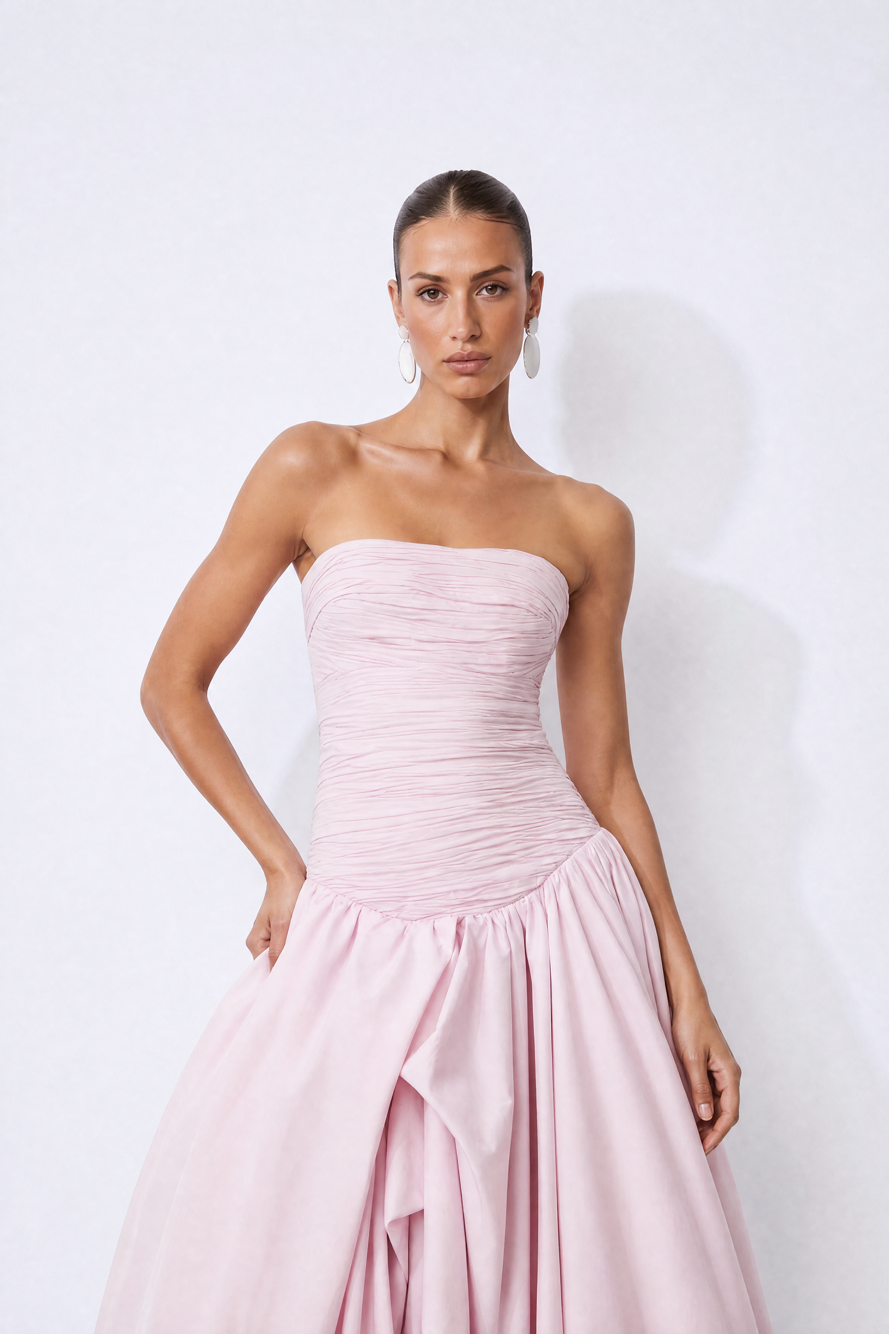 Juliana Floral Print Bubble Hem Maxi Dress