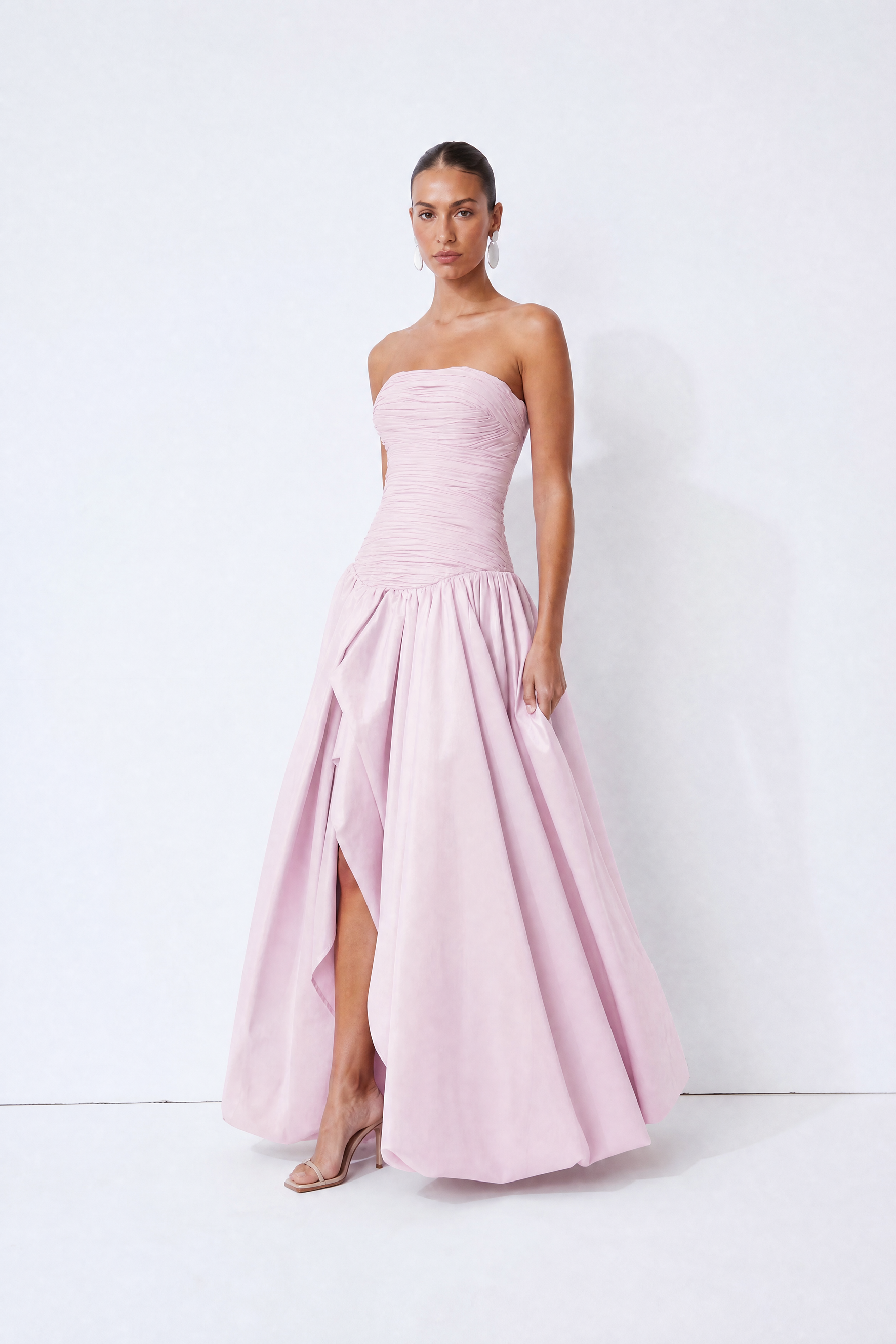Juliana Floral Print Bubble Hem Maxi Dress