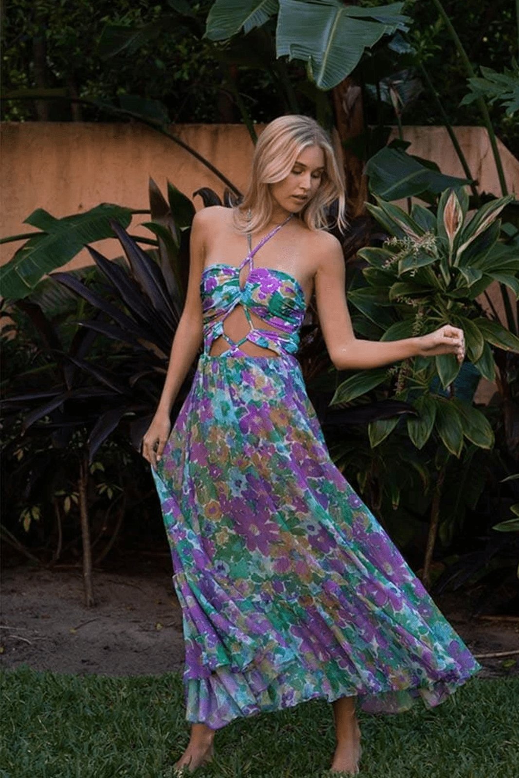 Hilda Printed Two-piece Swim Set-Sunfere