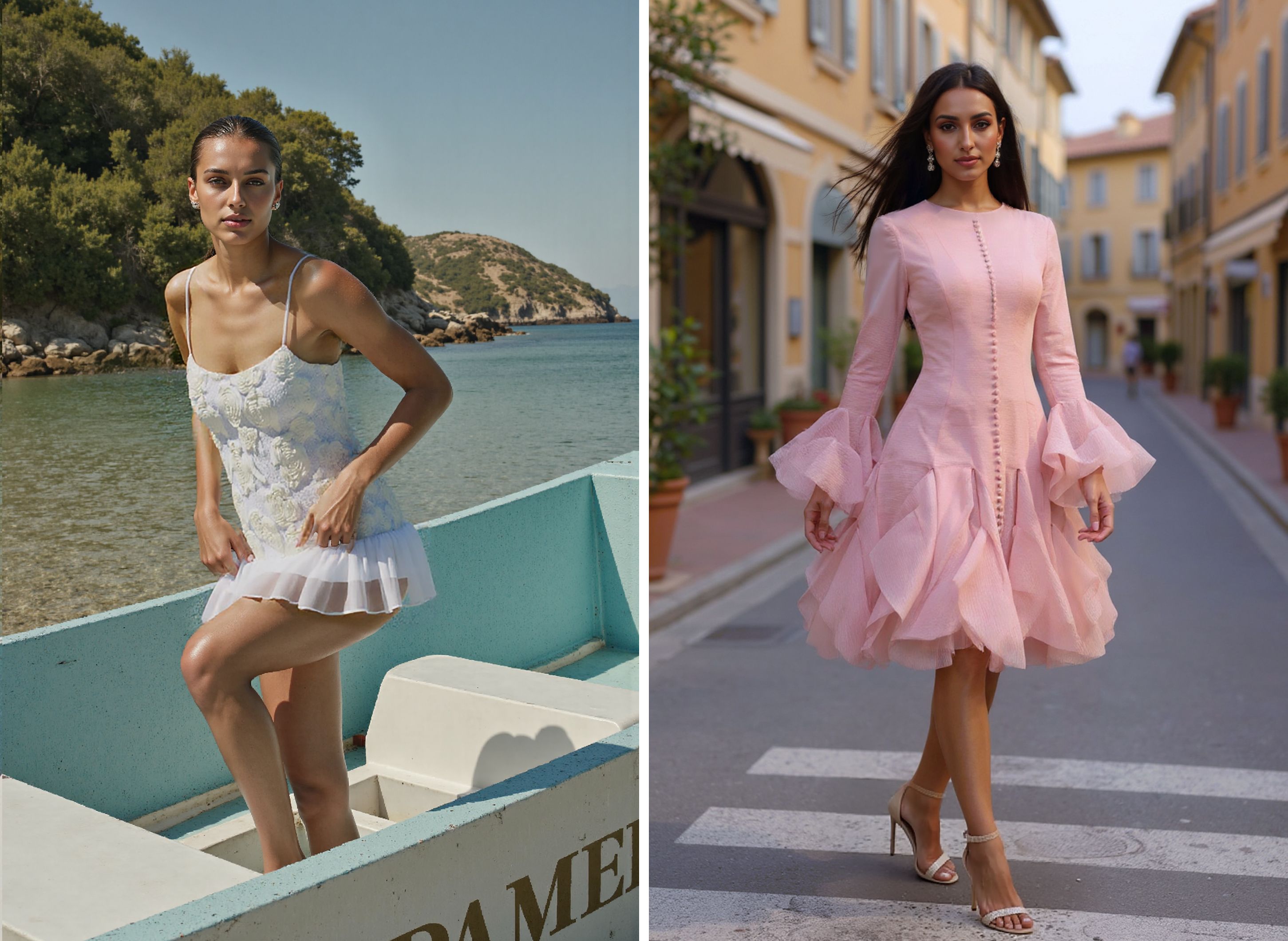 mini dress & midi dress in vacation