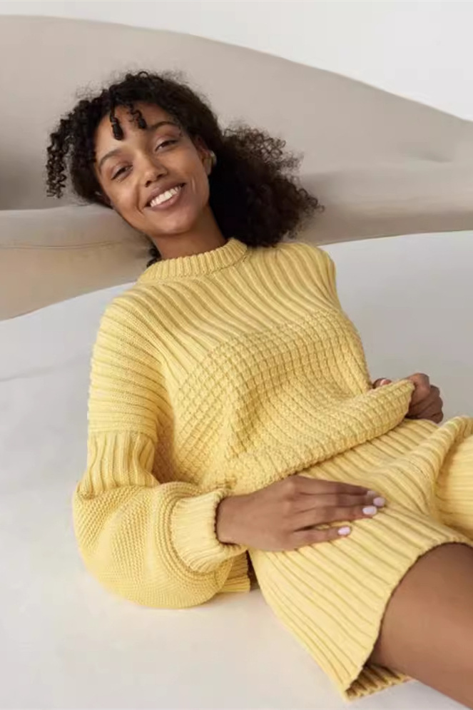 Jocelyn Puff Sleeve Knit Set