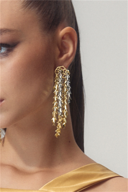 Wheat Spike Tassel Earrings-Sunfere