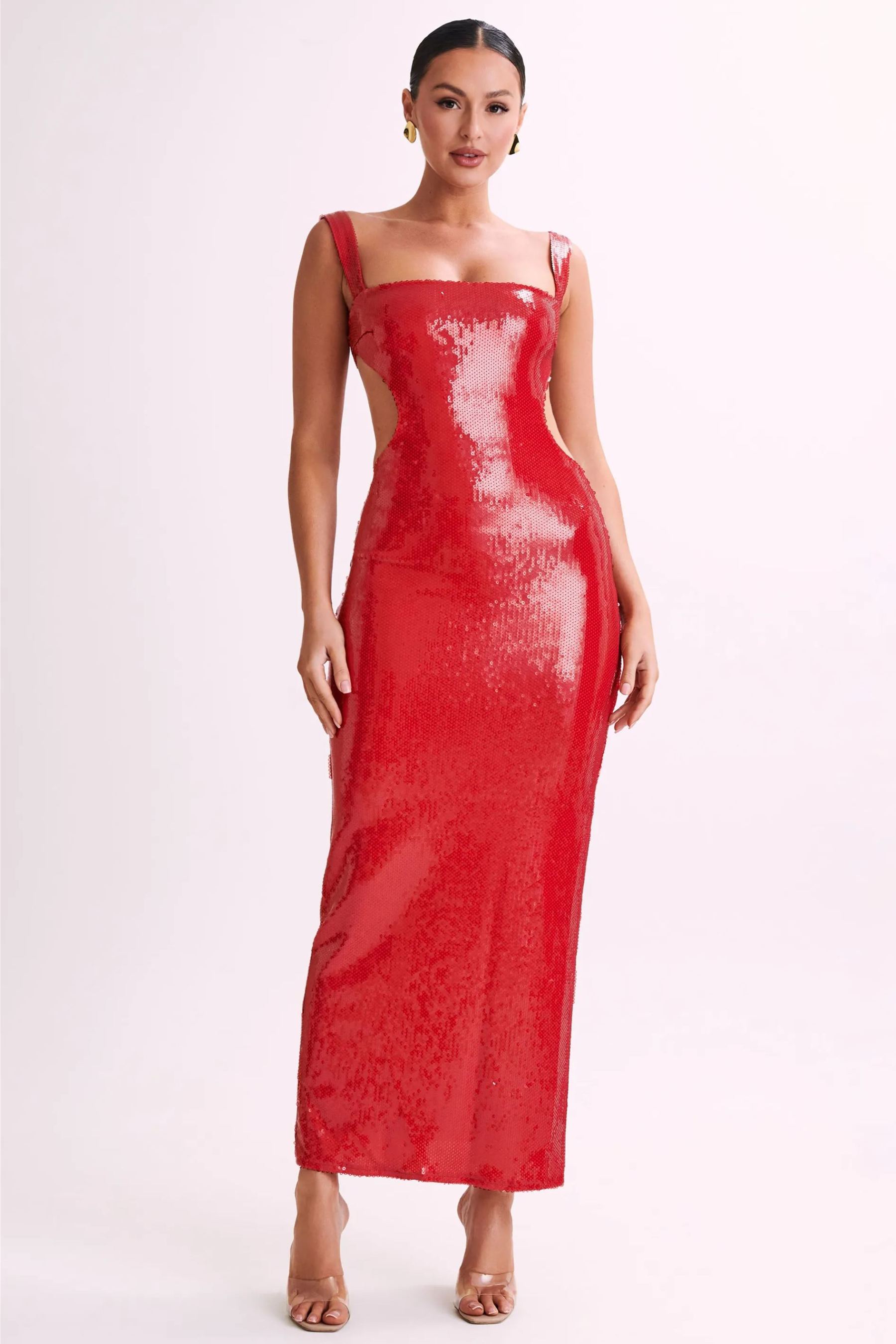 Victoria Open Back Sequin Maxi Dress-Sunfere