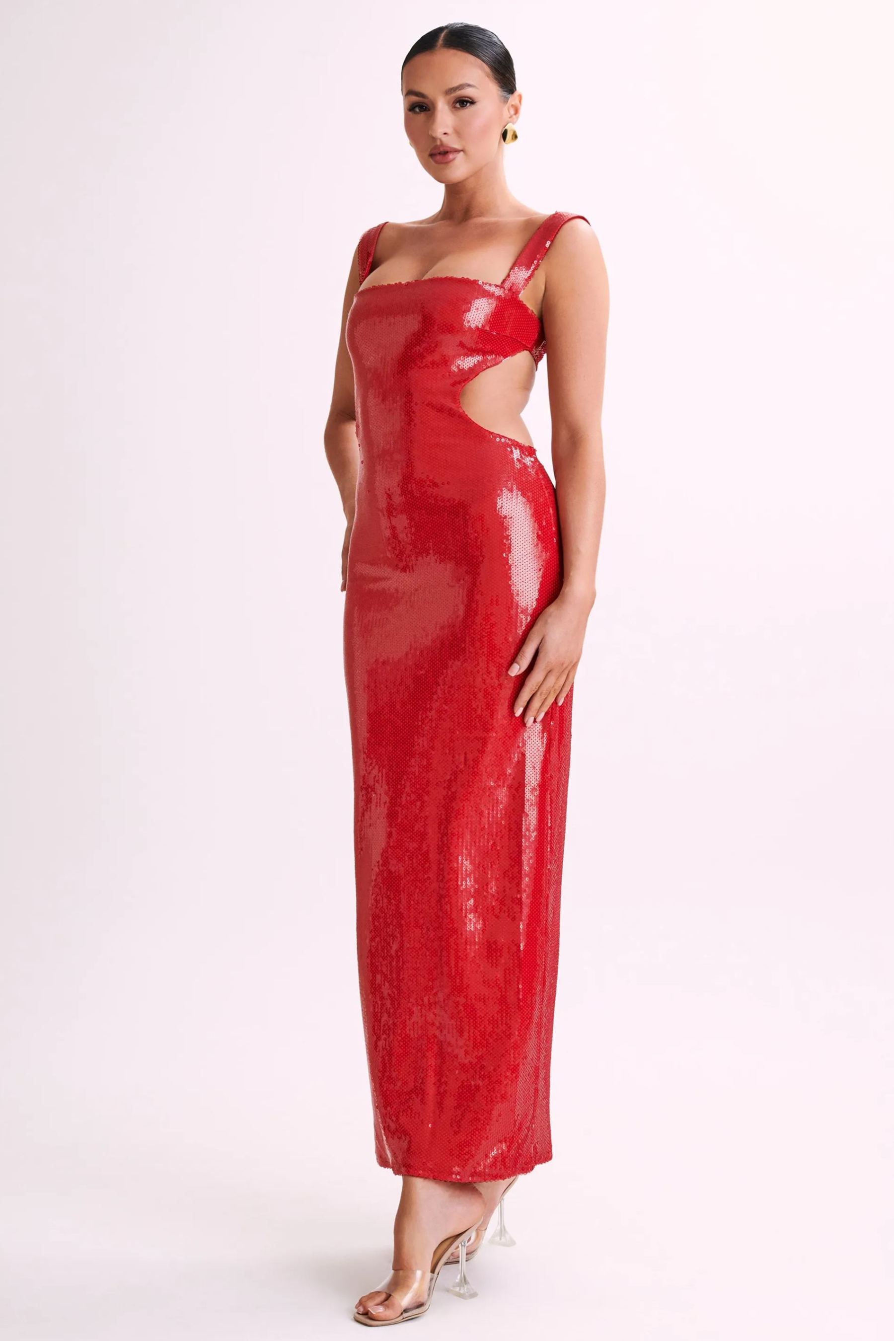 Victoria Open Back Sequin Maxi Dress-Sunfere