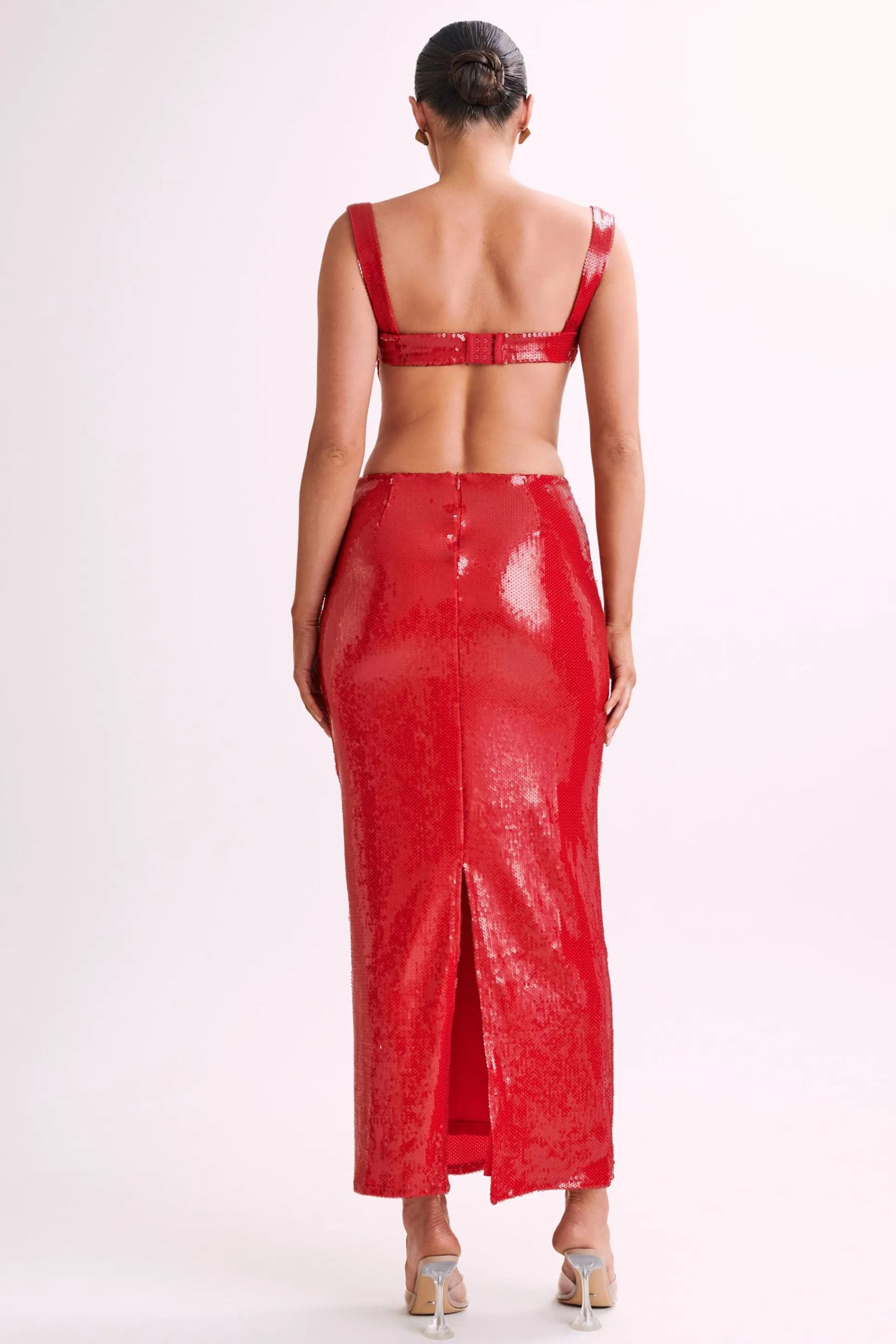Victoria Open Back Sequin Maxi Dress-Sunfere