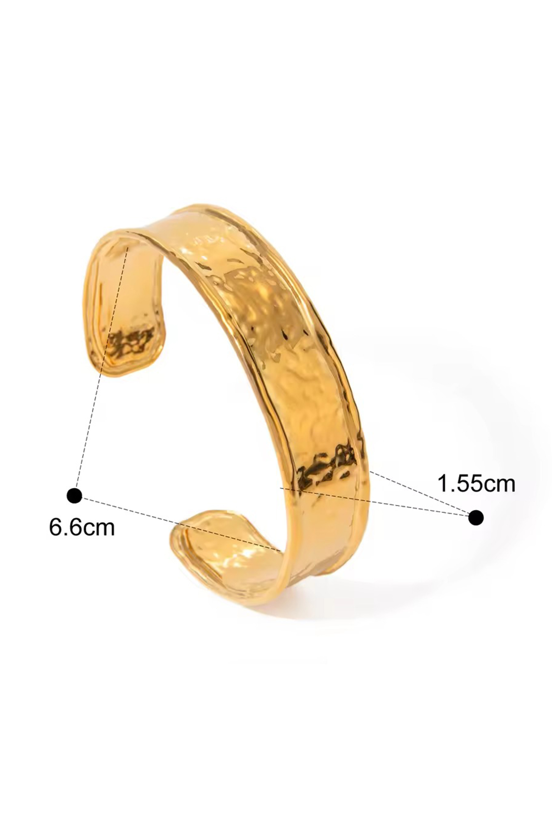 Texture Open Cuff Bangle