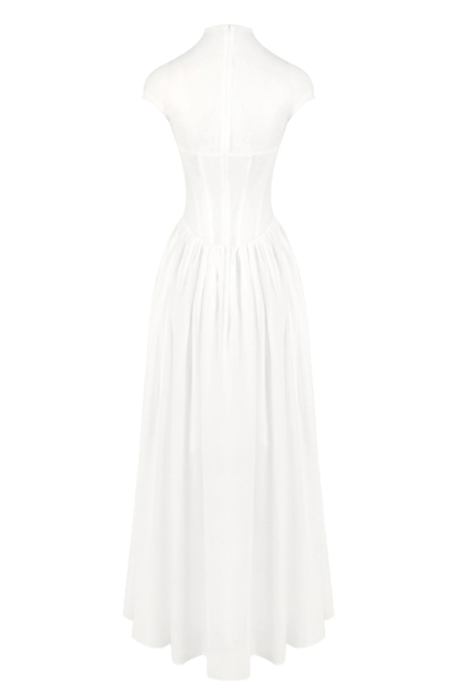 Alyssa Cap Sleeve Corset Maxi Dress