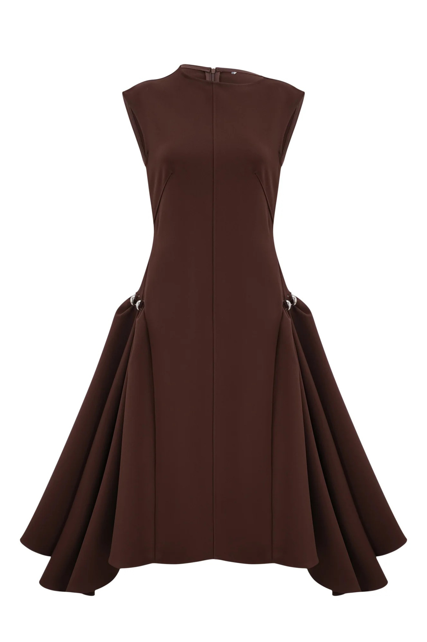 Julianna Asymmetrical Neck Cap Sleeve Maxi Dress