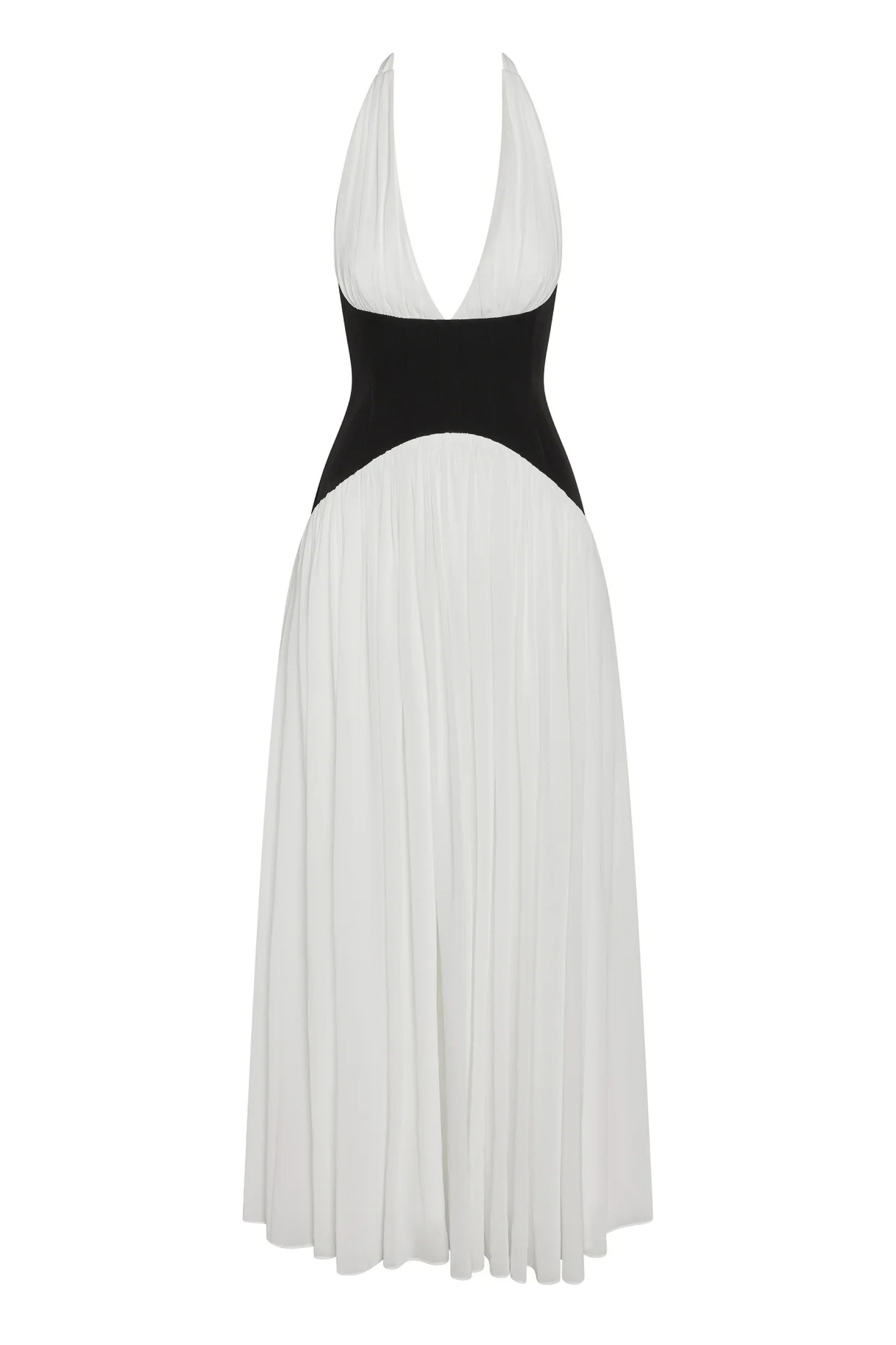 Beverly Halter Neck Corset Maxi Dress