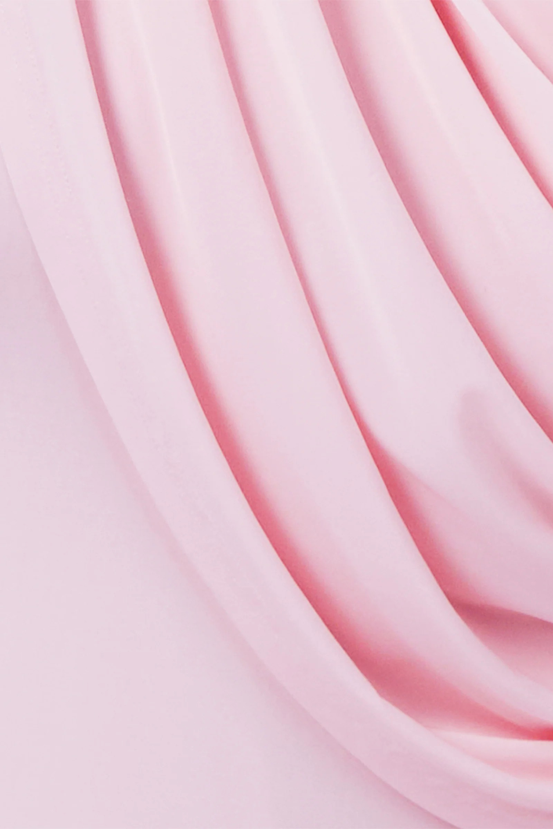 Dangerous Romance Pink Cowl Neck Draped Maxi Dress