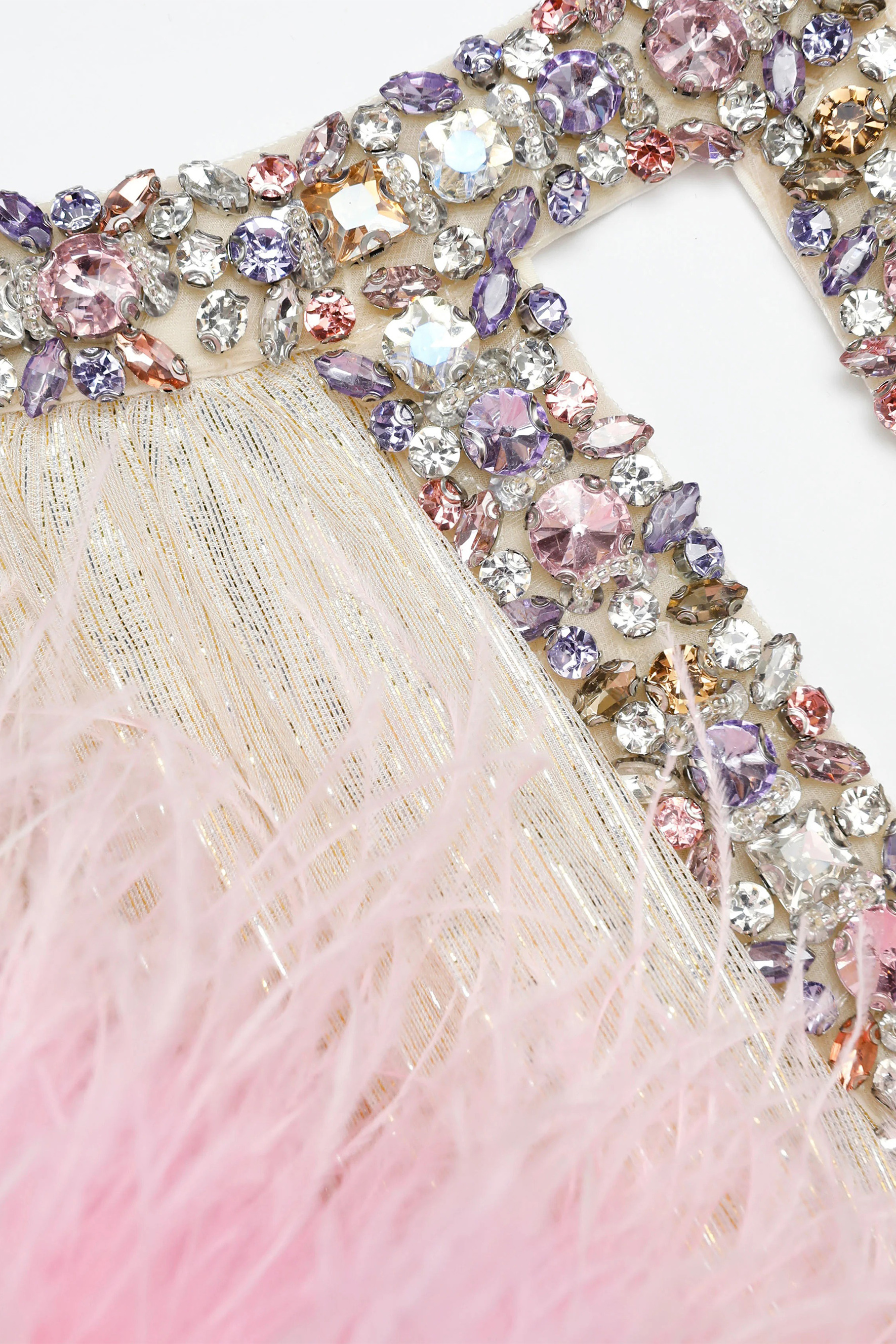 Let There Be Romance Pink Feather Cuff Pleated Maxi Dress