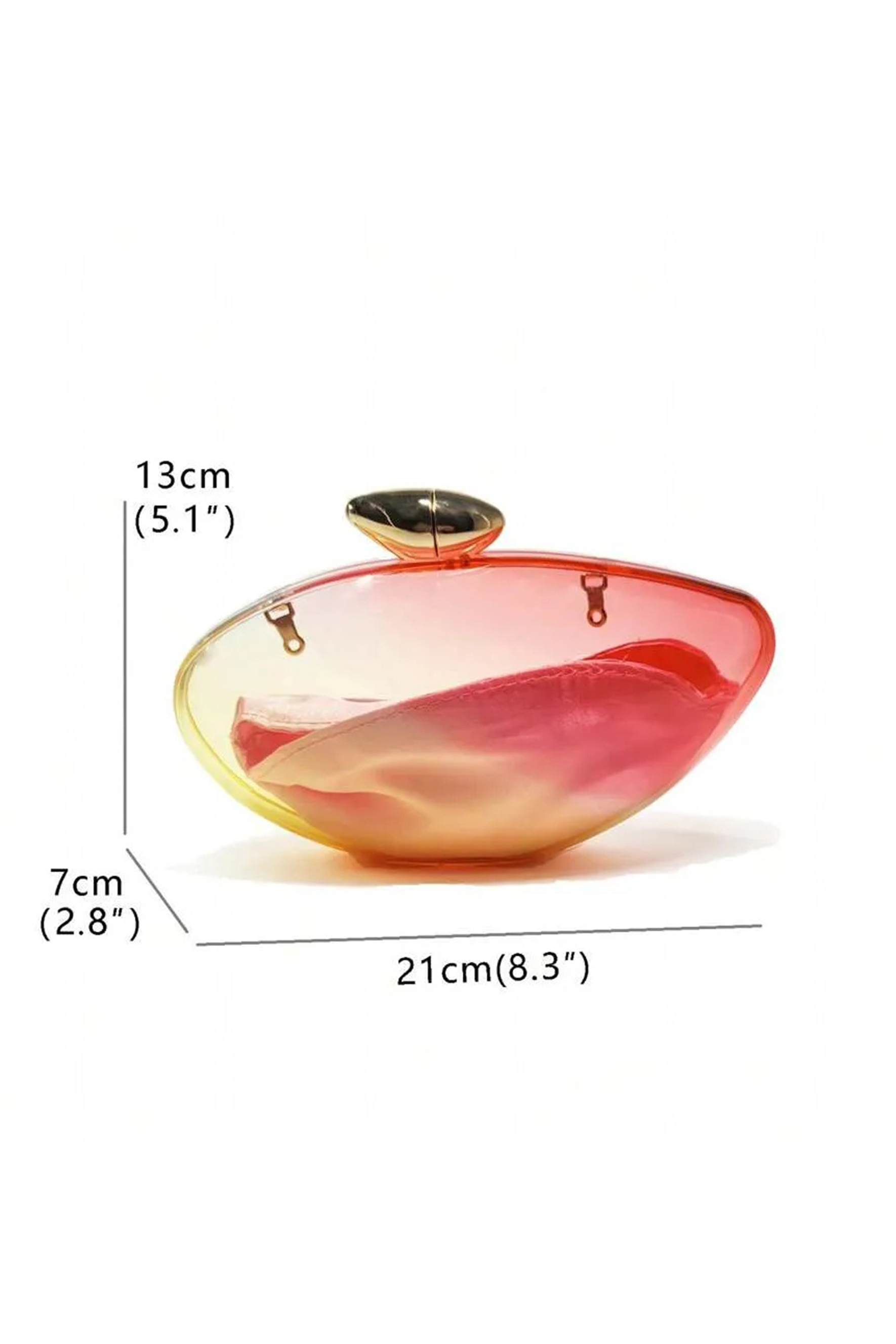 Transparent Acrylic Gradient Clutch